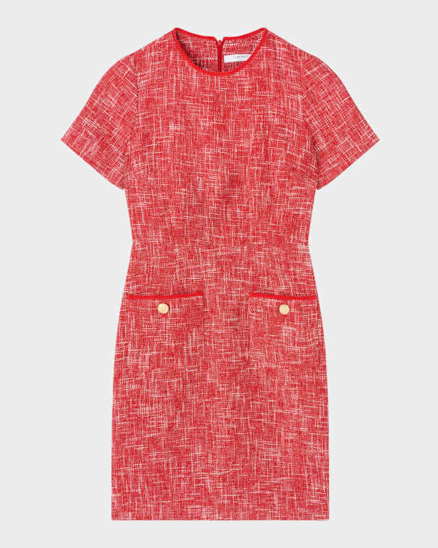 Alexa A-Line Tweed Dress